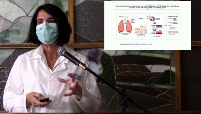 Dra. Maria del Carmen Dominguez Horta, jefa del proyecto CIGB 258 Dra. Maria del Carmen Dominguez Horta, jefa del proyecto CIGB 258