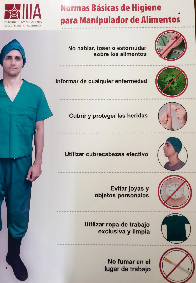 Normas báscicas de higiene para manipulador de alimentos (Imagen: Cortesía de la entrevistada)