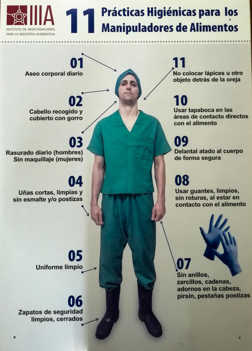 Prácticas higiénicas para manipuladores de alimentos (Imagen: Cortesía de la entrevistada)